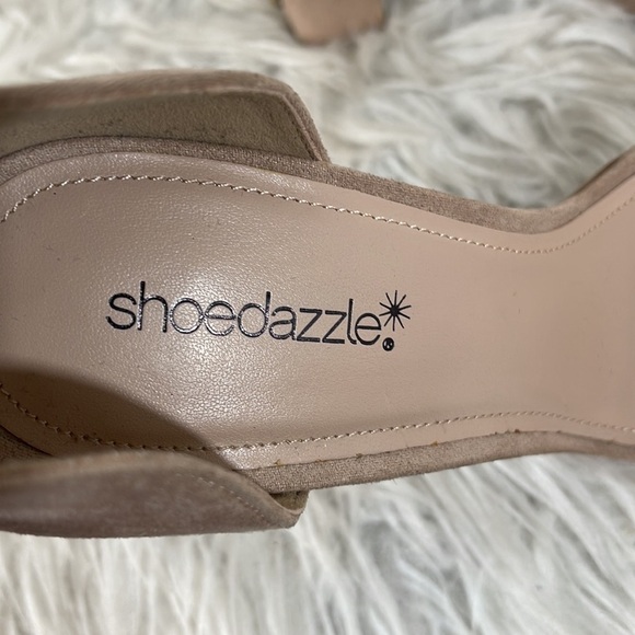 Shoe Dazzle Alisha Crystal Embellished Block Heel Platform Size 9.5 - Picture 7 of 12